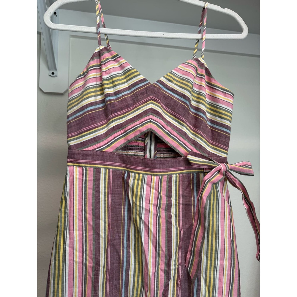 Express 100% Cotton Dress with Cutout Size 2 Multicolor - Picture 2 of 10